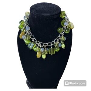 Beautiful green beaded bracelet